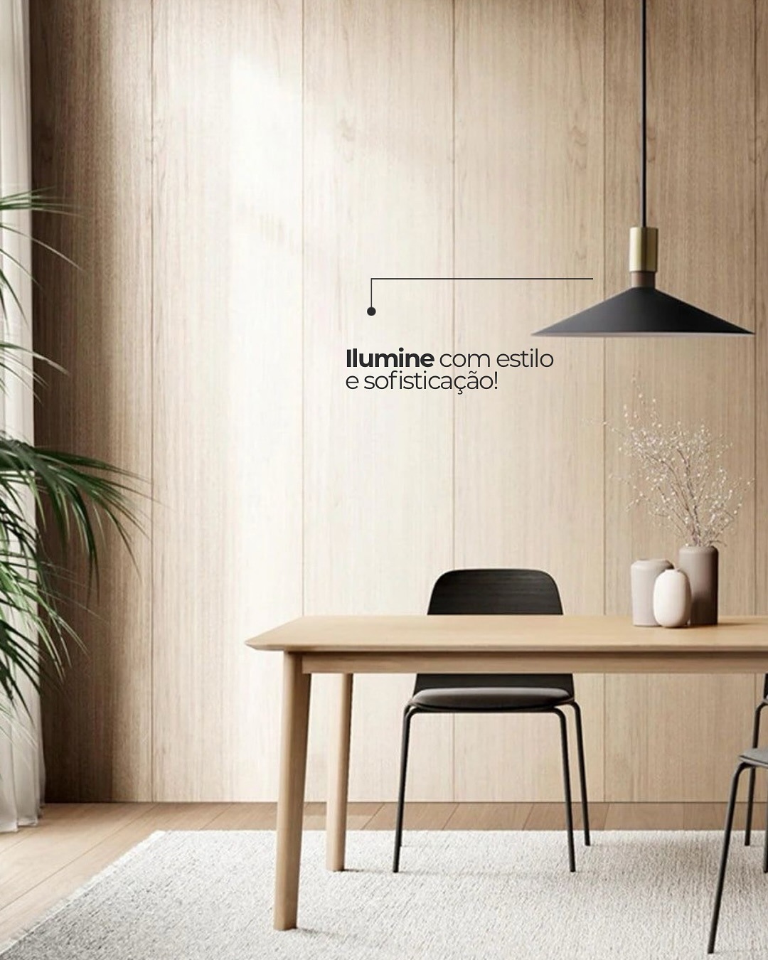 Ambiente com luminária decorativa